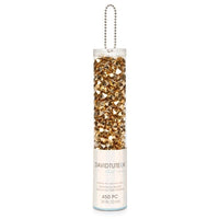 450 Metallic Gold Diamond Cut Gems - Will Float in the Transparent Water Gels (not included) - Vase Decorations - Table Scatter