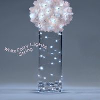 3 Submersible LED Fairy Lights Strings Warm White or Cool White Garland- with Hidable and Submersible Batteries