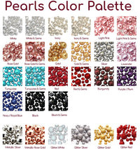 Up To 75pc Floating Custom/Sample Pack - Choose your Colors of Pearls, Gems, and Sizes - Fills 4 Med. Size Vases - Include Floating Transparent Gels Kit with Measured Prep Bag