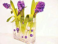 Perles violettes « flottantes » - Décorations de vase sans trou Jumbo/Tailles assorties